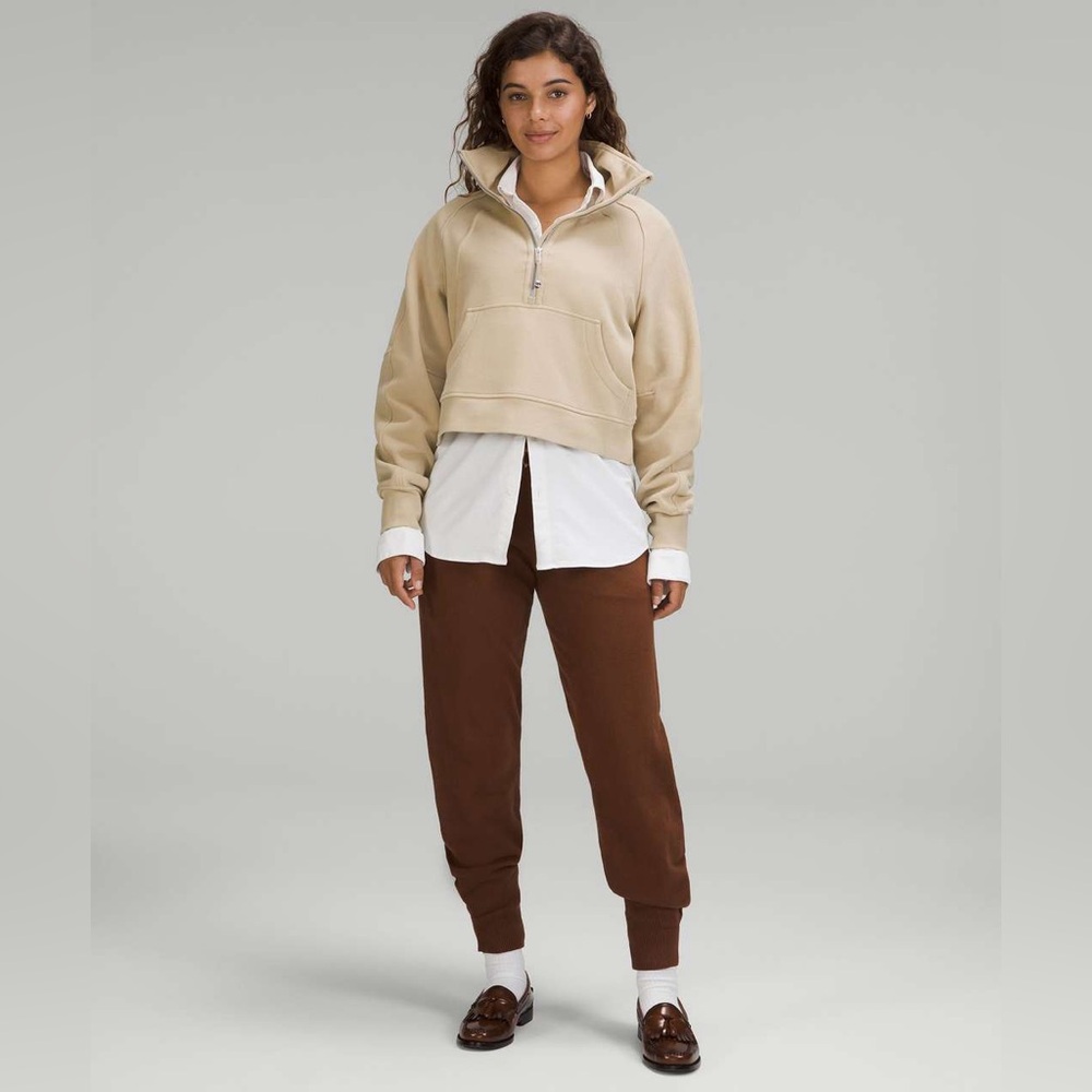 SOLD Lululemon Scuba Oversized Funnel Neck Half Zip in Trench Size M/L - Picture 5 of 8